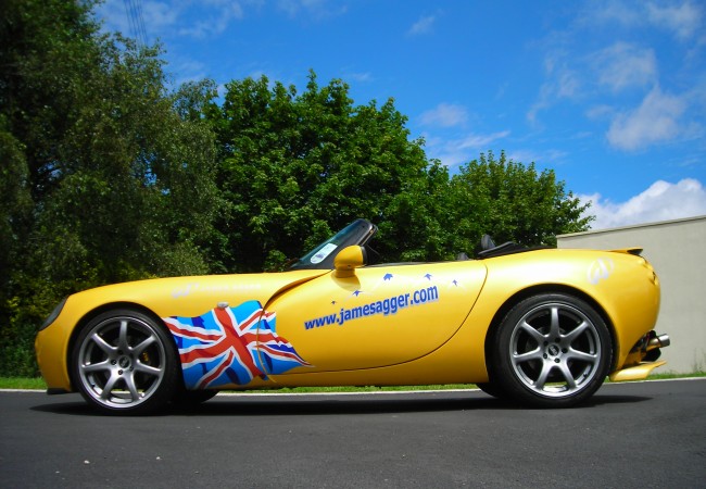 Yellow Tamora in our Le-Mans Livery