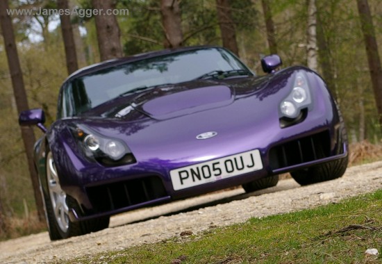 Purple TVR Sagaris Front Shot