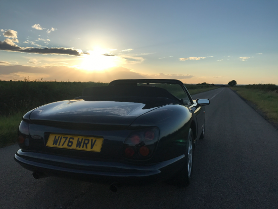 W176 WRV rear low sunset